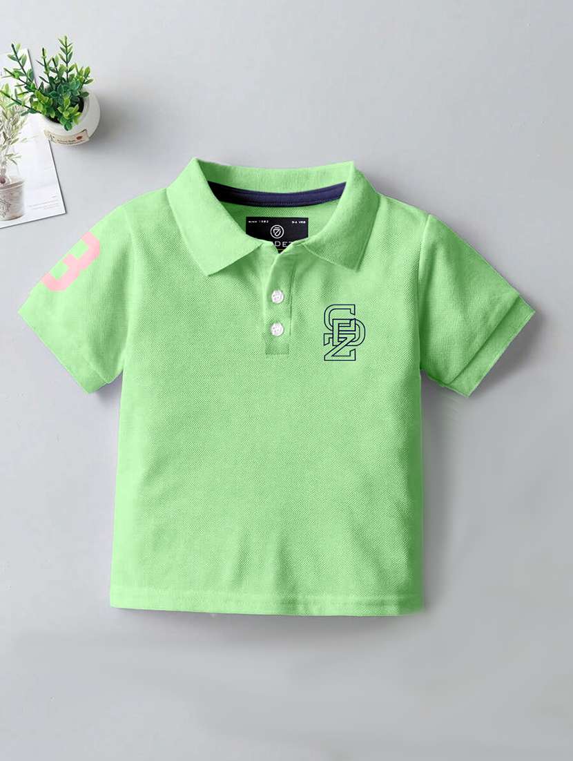 boys pack of 3 printed short sleeves polo t-shirt - 22555835 -  Standard Image - 1