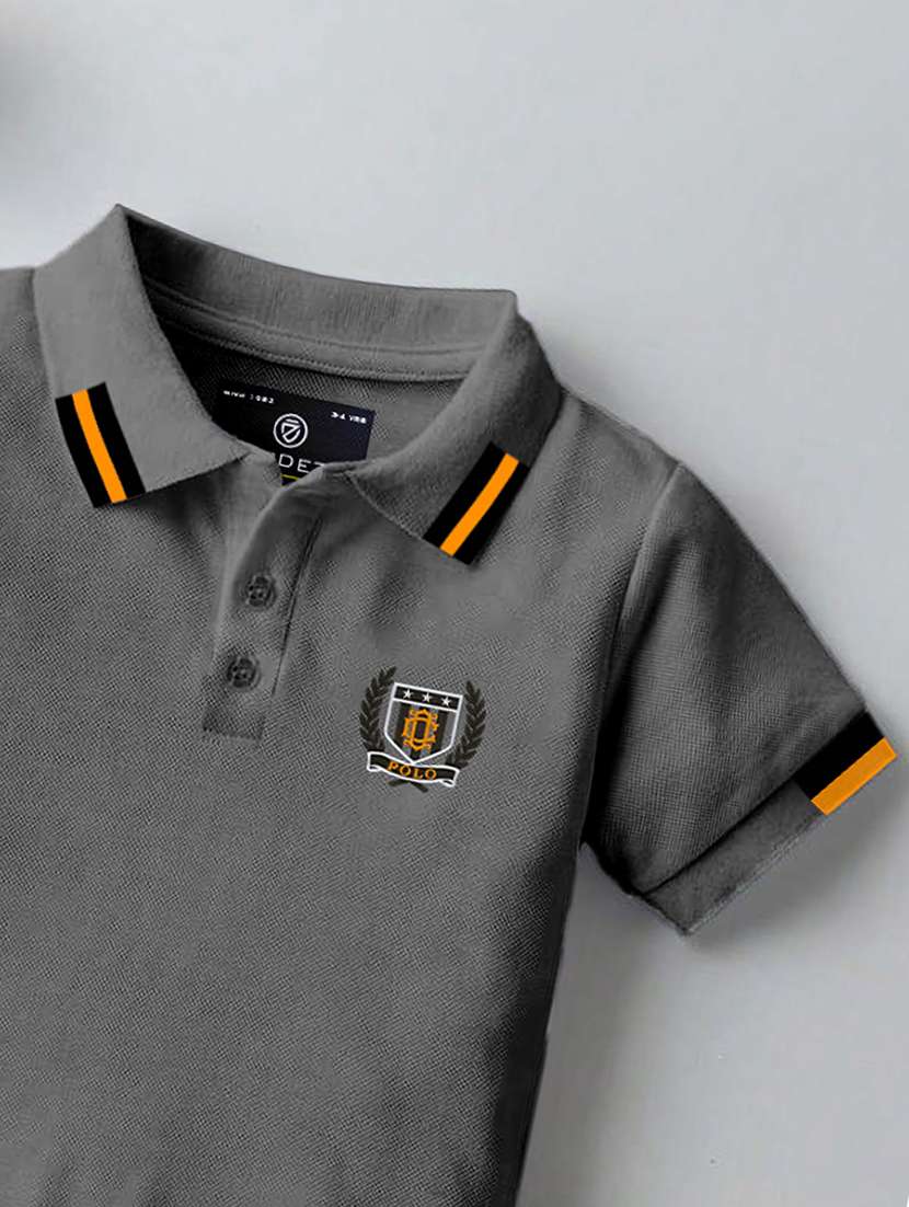boys pack of 3 embroidered short sleeves polo t-shirt - 22555837 -  Standard Image - 4
