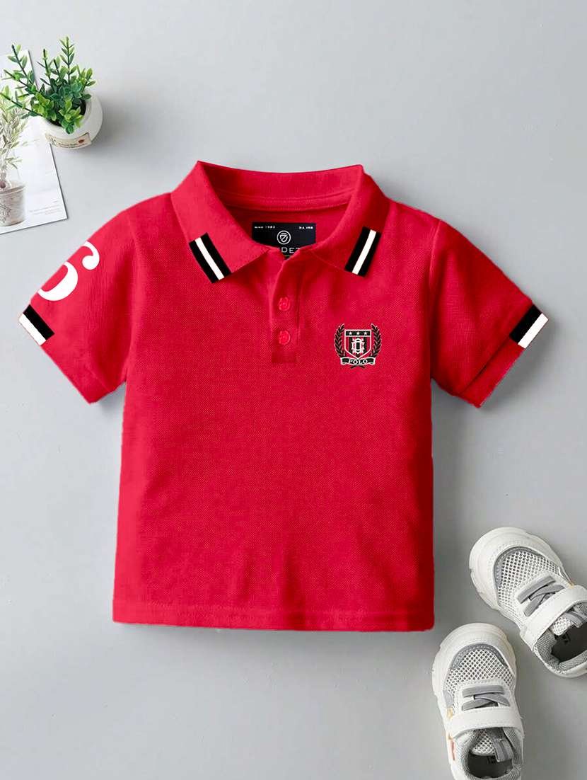 boys pack of 3 embroidered short sleeves polo t-shirt - 22555839 -  Standard Image - 1