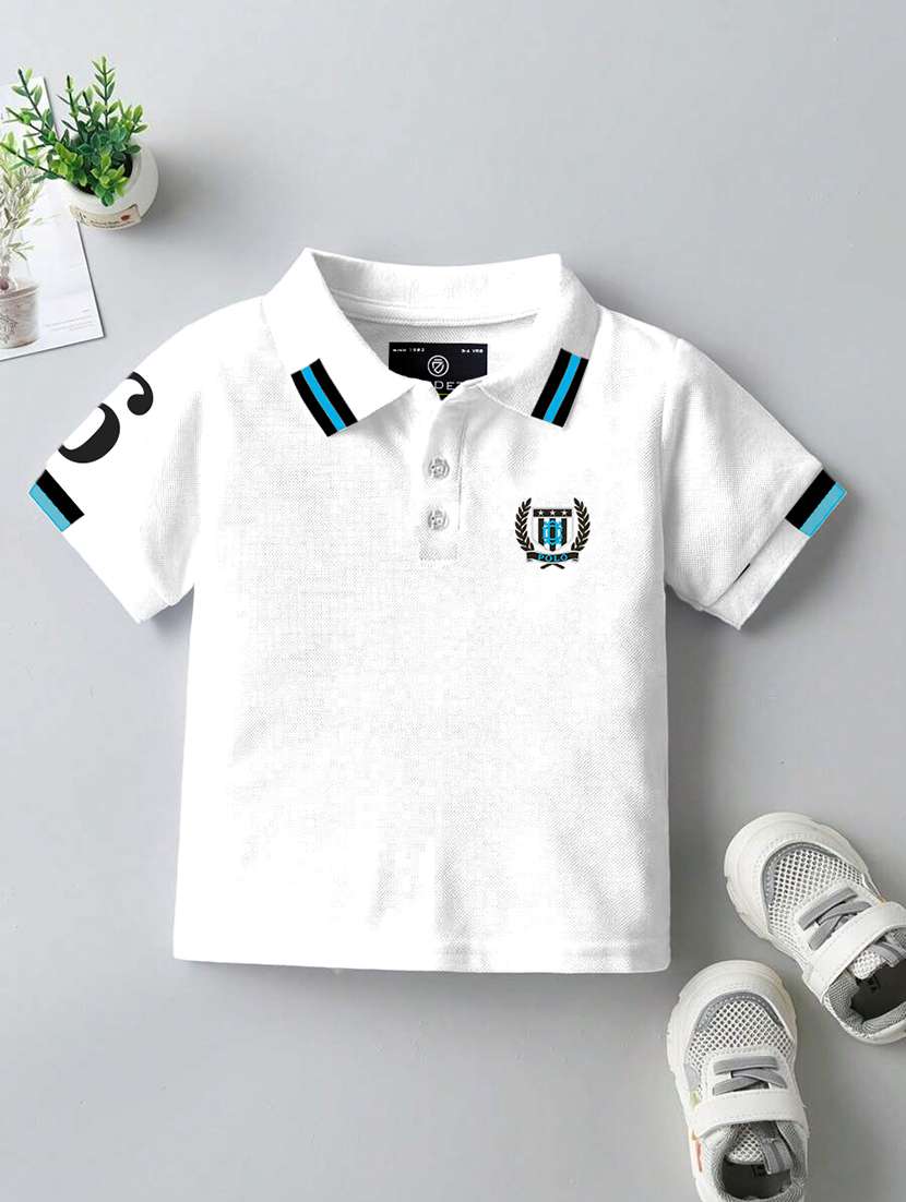 boys pack of 3 embroidered short sleeves polo t-shirt - 22555840 -  Standard Image - 1