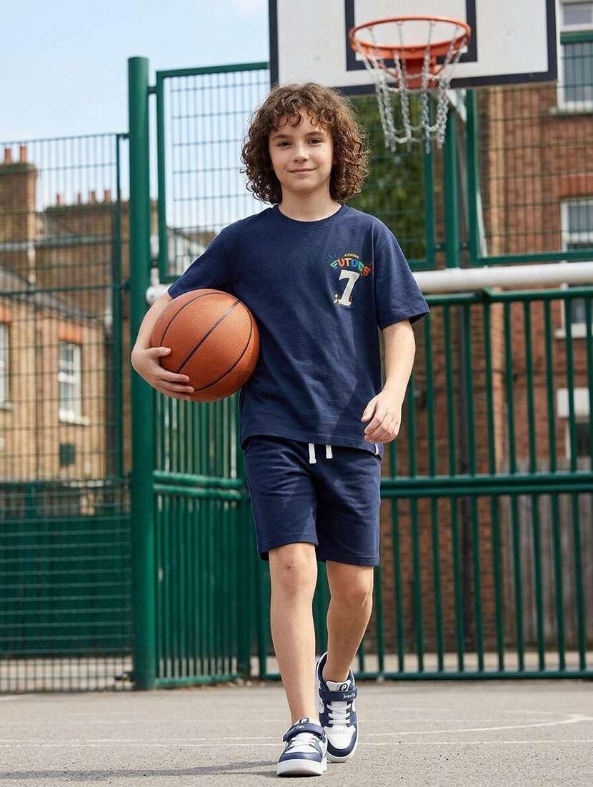 boys printed short sleeves regular fit t-shirt - 22555857 -  Standard Image - 4