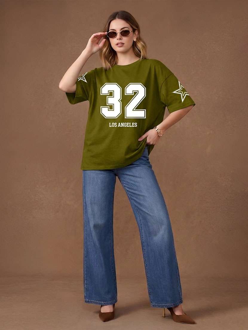 women printed short sleeves oversized t-shirt - 22556270 -  Standard Image - 4