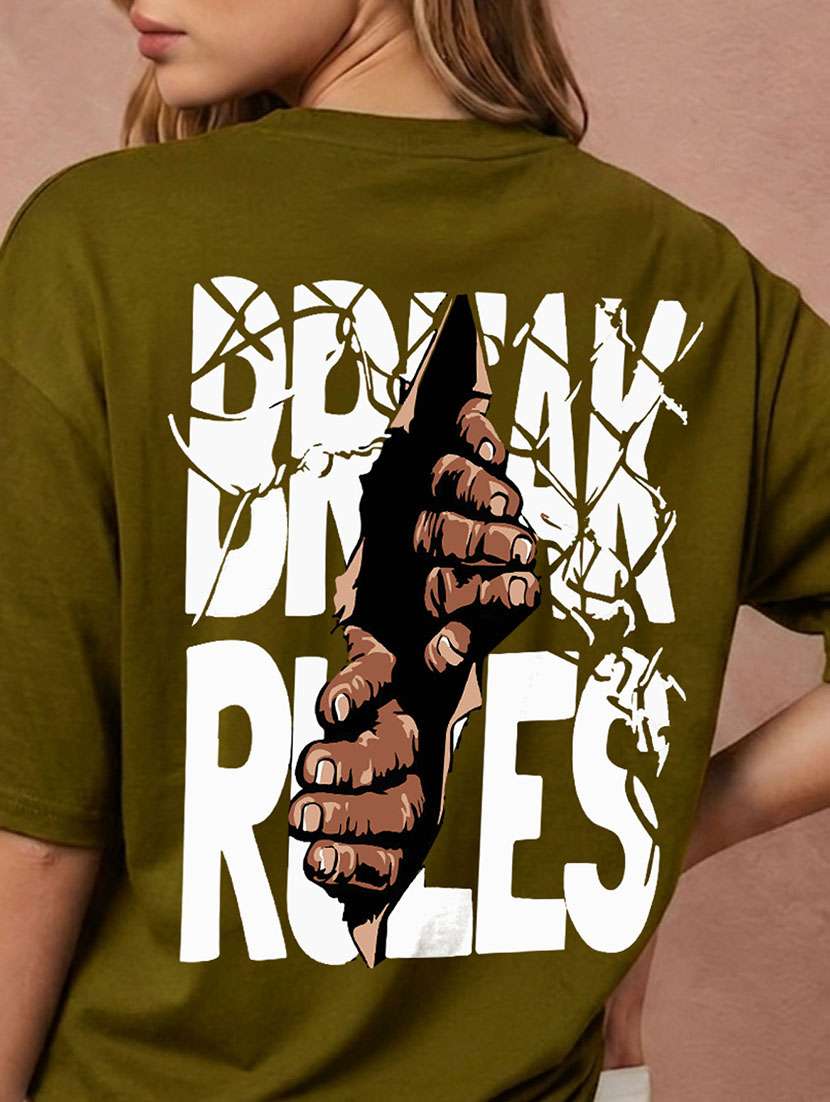 women printed short sleeves oversized t-shirt - 22556321 -  Standard Image - 4