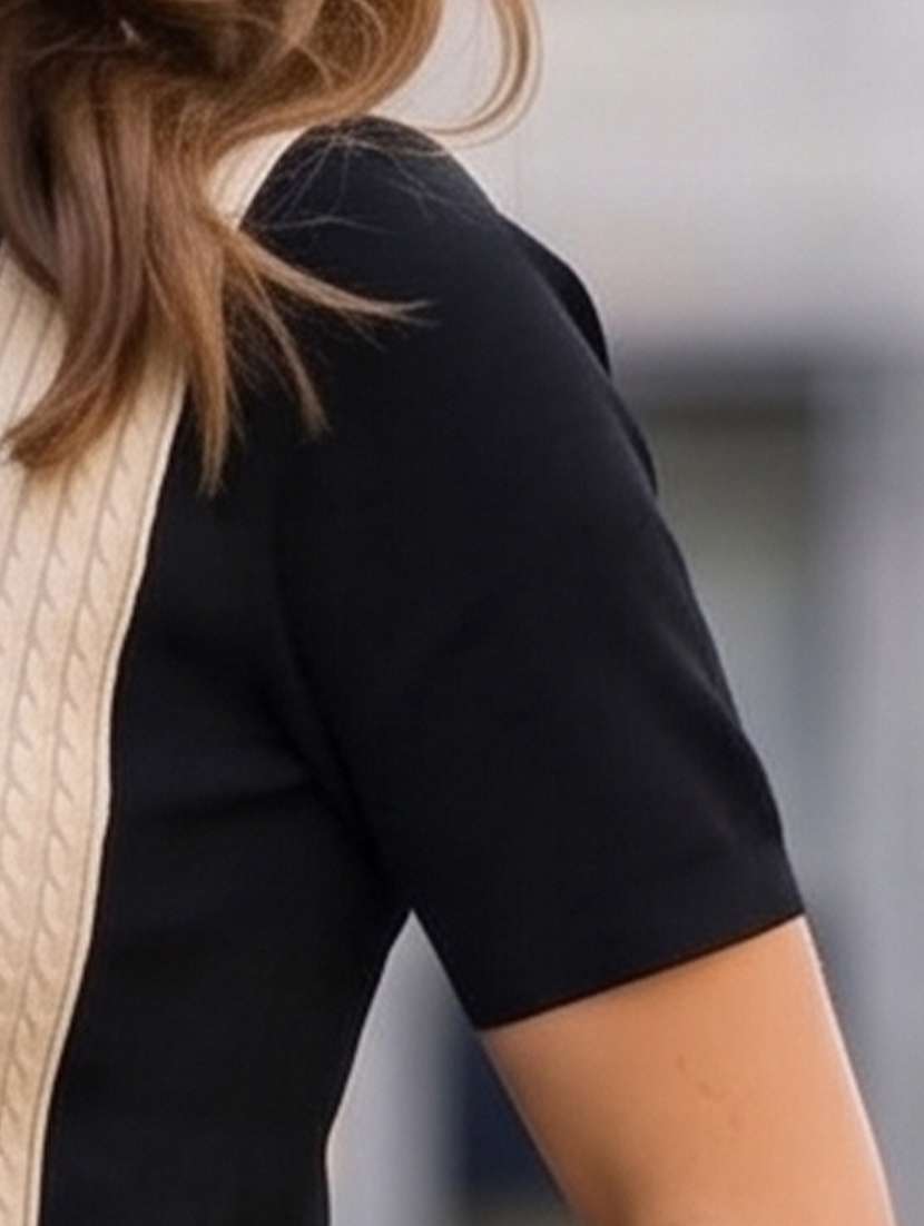women colourblocked short sleeves polo t-shirt - 22556420 -  Standard Image - 4