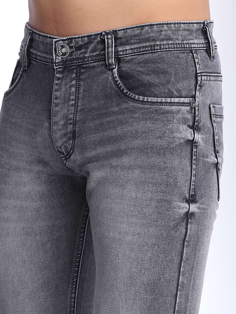 men washed mid rise ankle length slim fit jeans - 22556888 -  Standard Image - 1