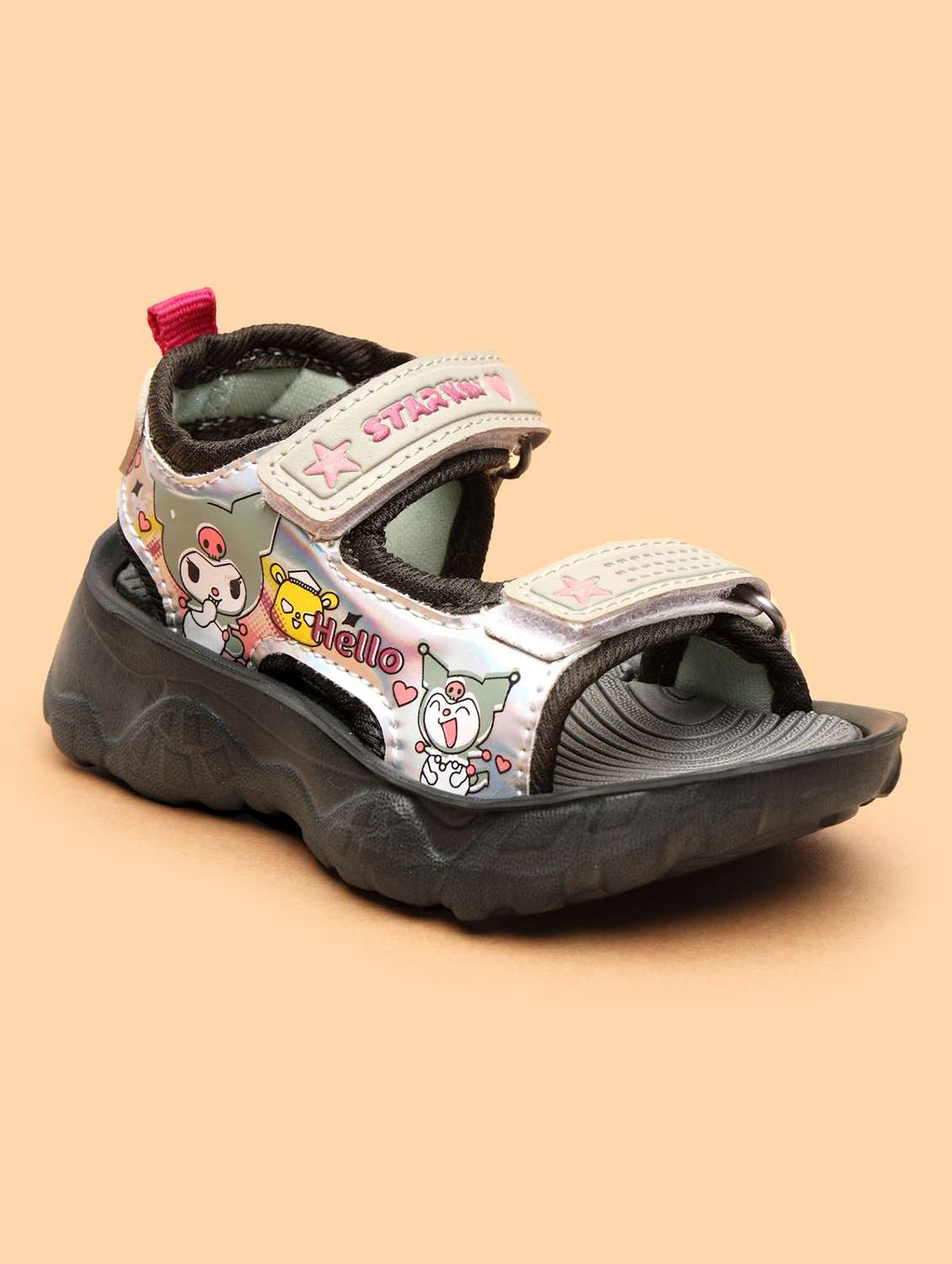 Kids Printed Ankle Strap Floaters - 22556932 -  Standard Image - 1
