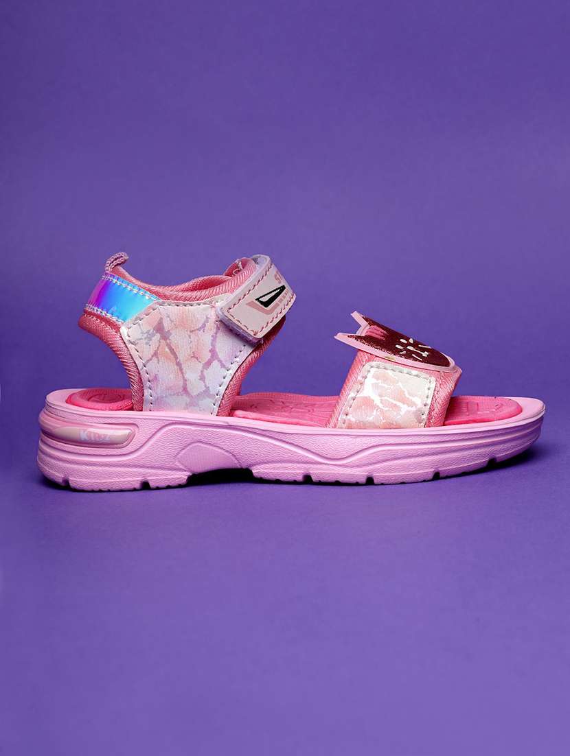 girls printed ankle strap floaters - 22556938 -  Standard Image - 1