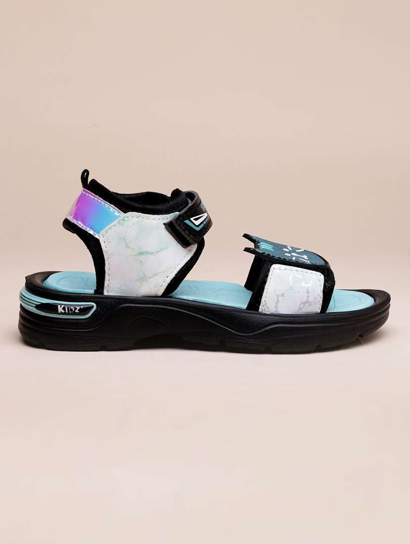 Girls Printed Ankle Strap Floaters - 22556940 -  Standard Image - 1