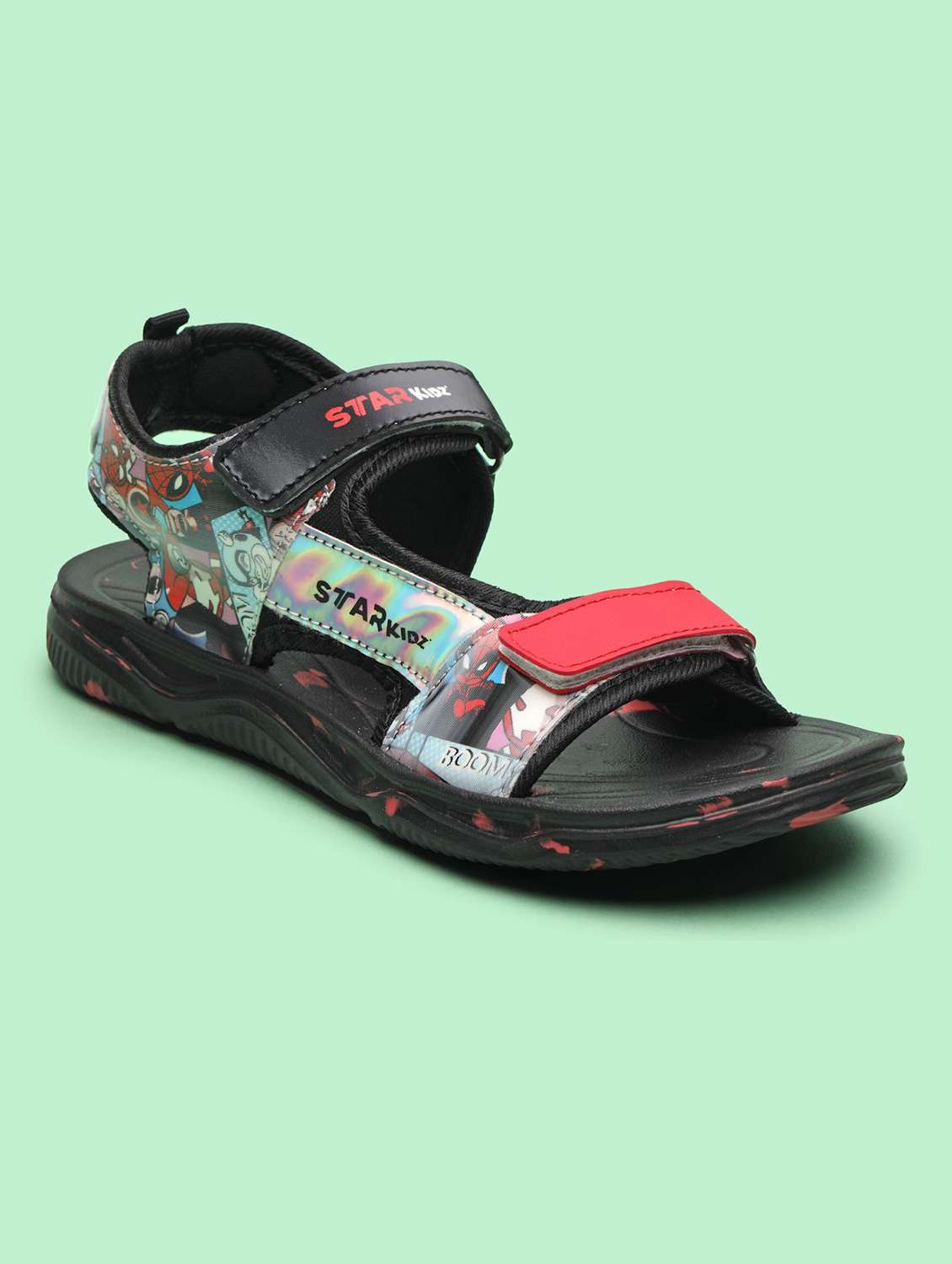Boys Printed Ankle Strap Floaters - 22556959 -  Standard Image - 1
