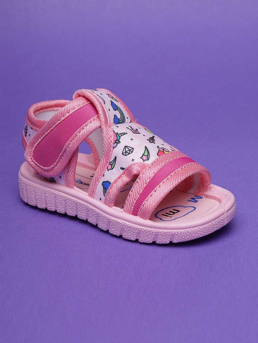 girls printed ankle strap floaters - 22556971 -  Standard Image - 1