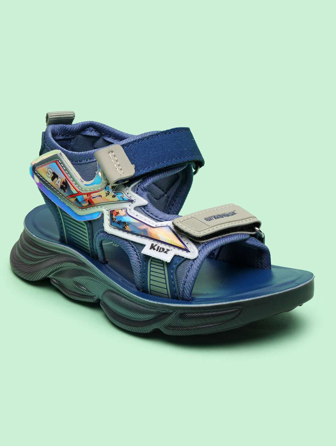 kids printed ankle strap floaters - 22556987 -  Standard Image - 1