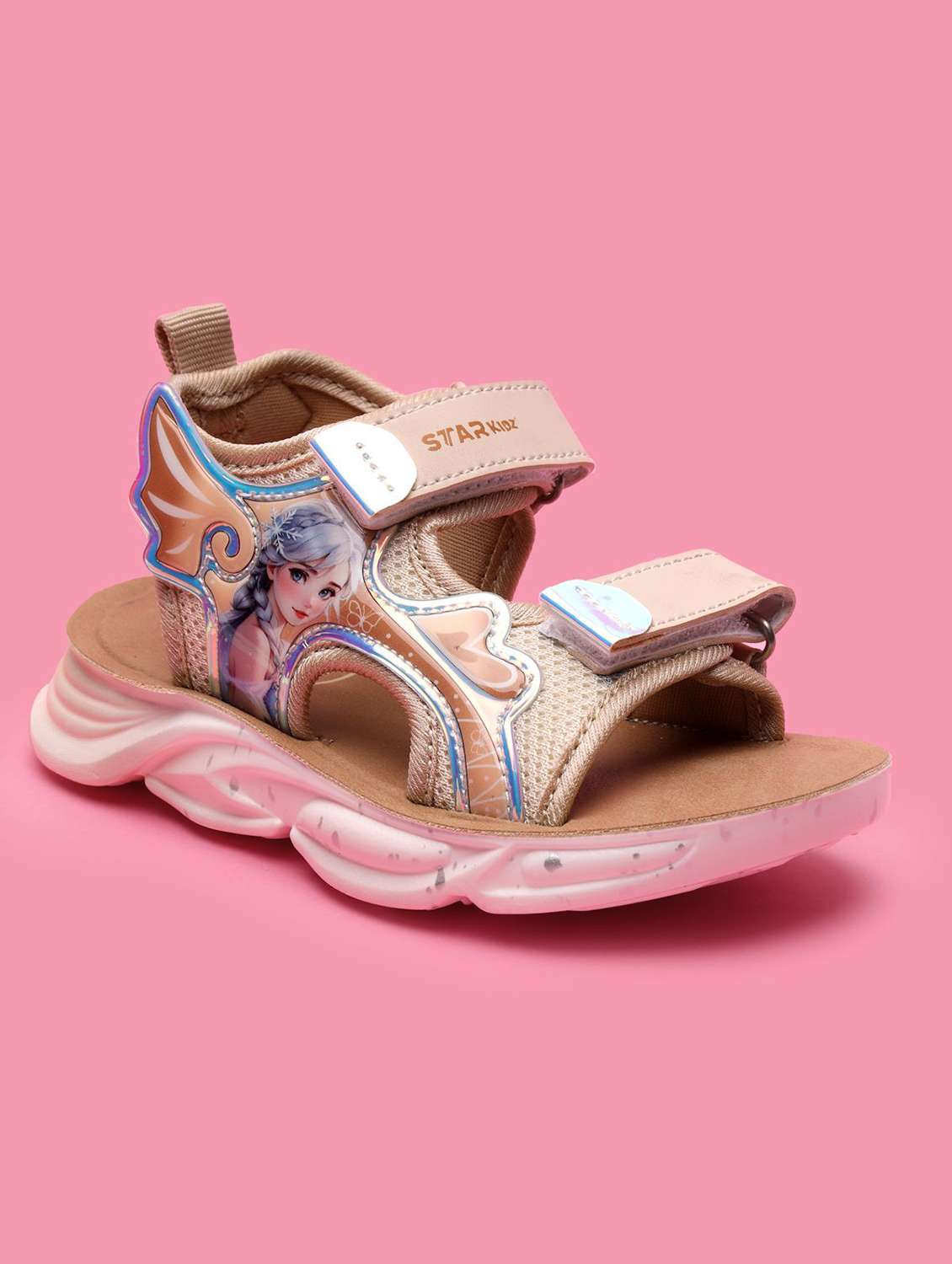 girls printed ankle strap floaters - 22556989 -  Standard Image - 1