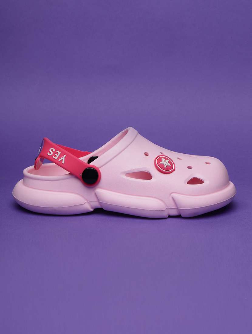 girls applique detailed back strap clogs - 22557005 -  Standard Image - 1