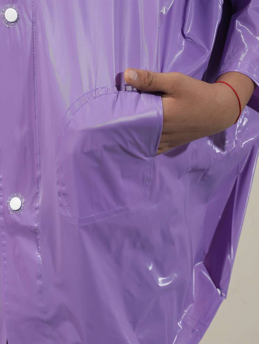 kids solid long sleeves raincoat - 22557146 -  Standard Image - 1