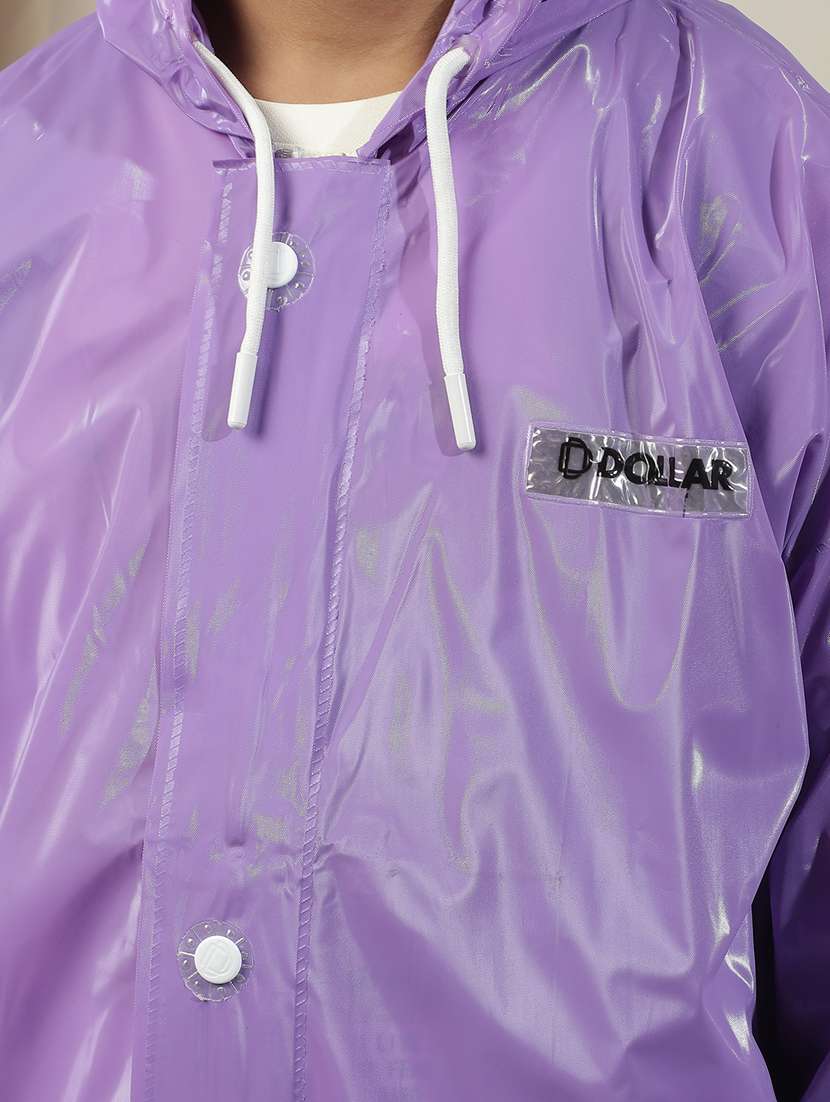 kids solid long sleeves raincoat - 22557146 -  Standard Image - 4