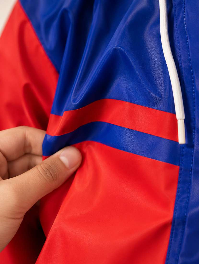 kids colourblocked long sleeves raincoat - 22557161 -  Standard Image - 4