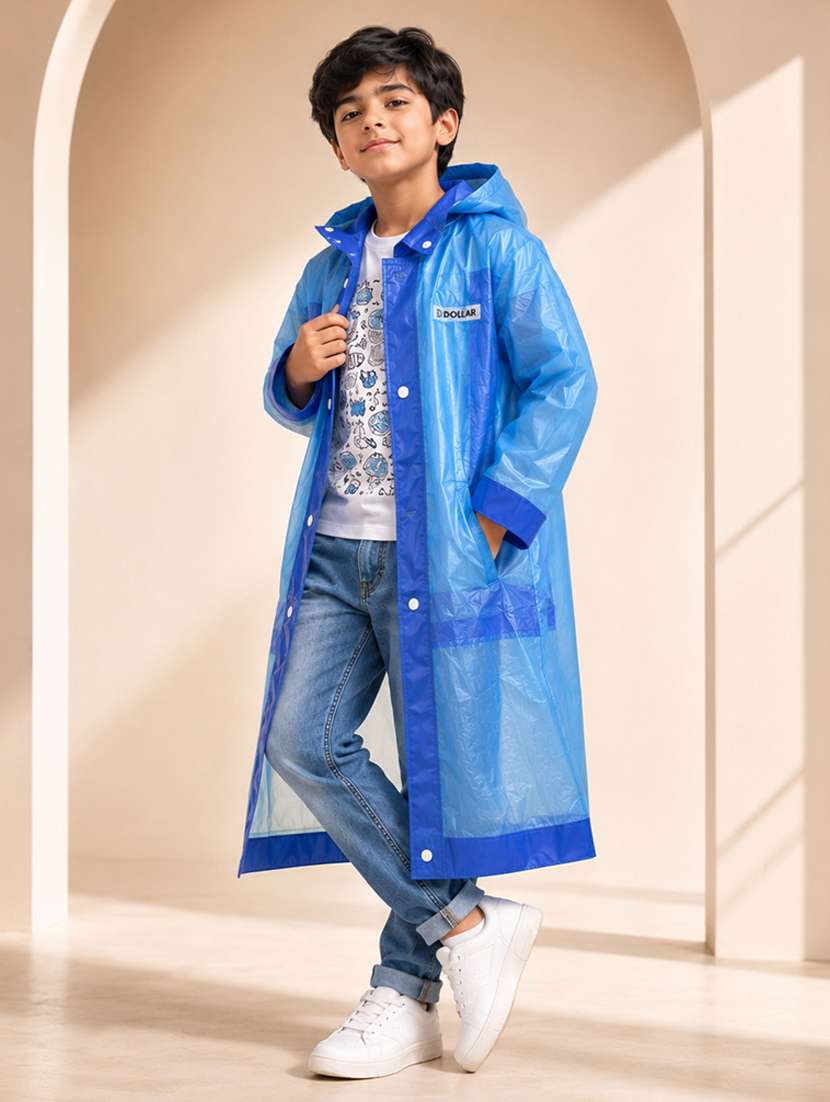 kids self design long sleeves raincoat - 22557175 -  Standard Image - 1