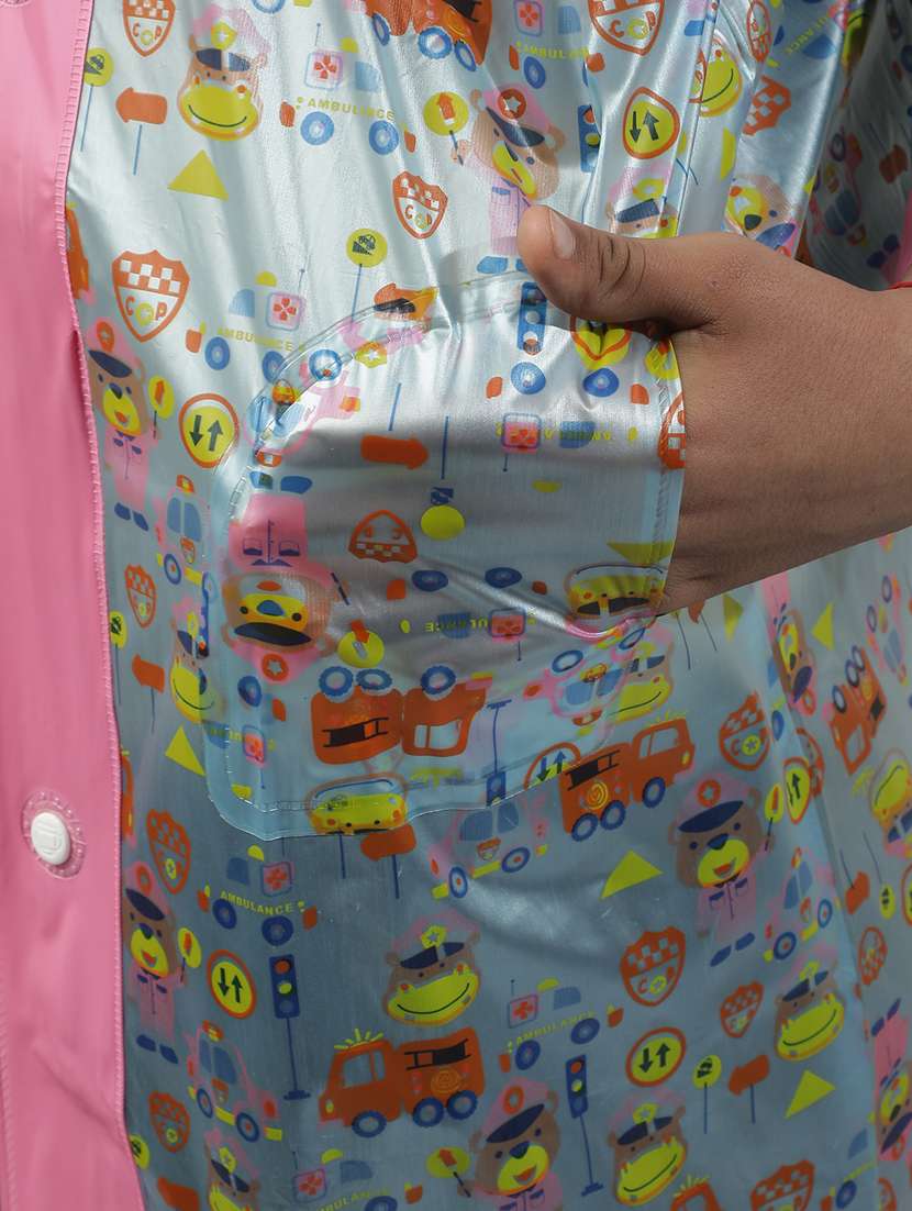 kids printed long sleeves raincoat - 22557181 -  Standard Image - 1