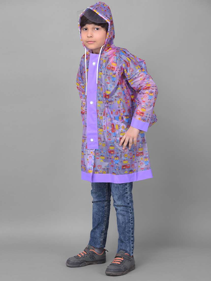 kids printed long sleeves raincoat - 22557183 -  Standard Image - 1