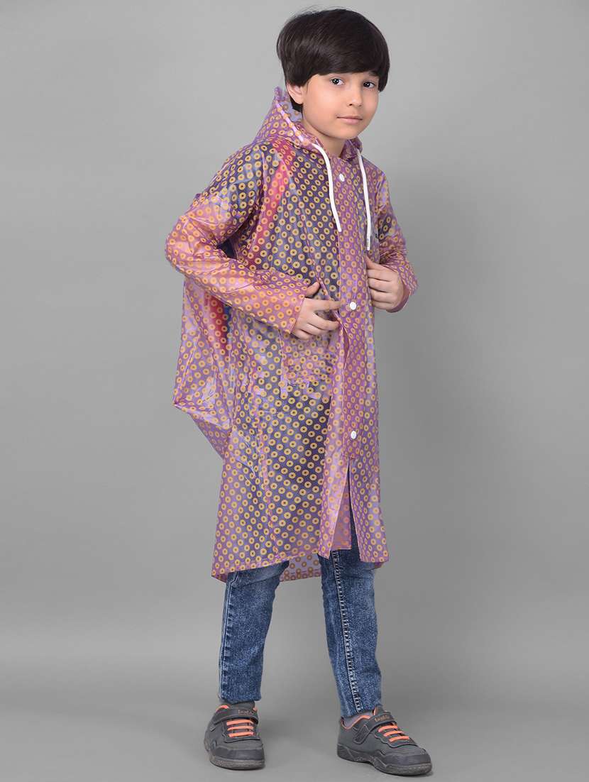 kids printed long sleeves raincoat - 22557188 -  Standard Image - 1