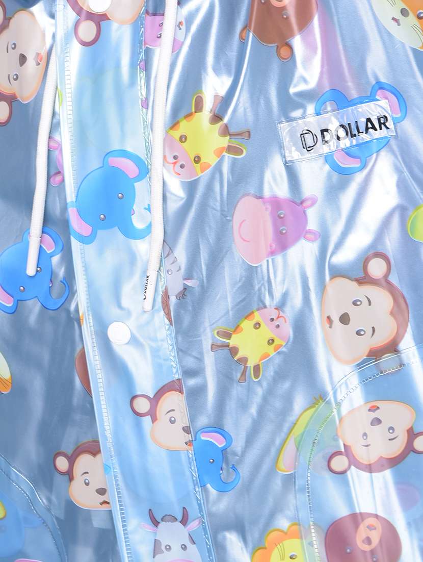 Kids Printed Long Sleeves Raincoat - 22557189 -  Standard Image - 4