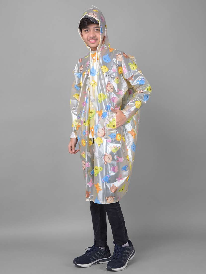 kids printed long sleeves raincoat - 22557191 -  Standard Image - 1