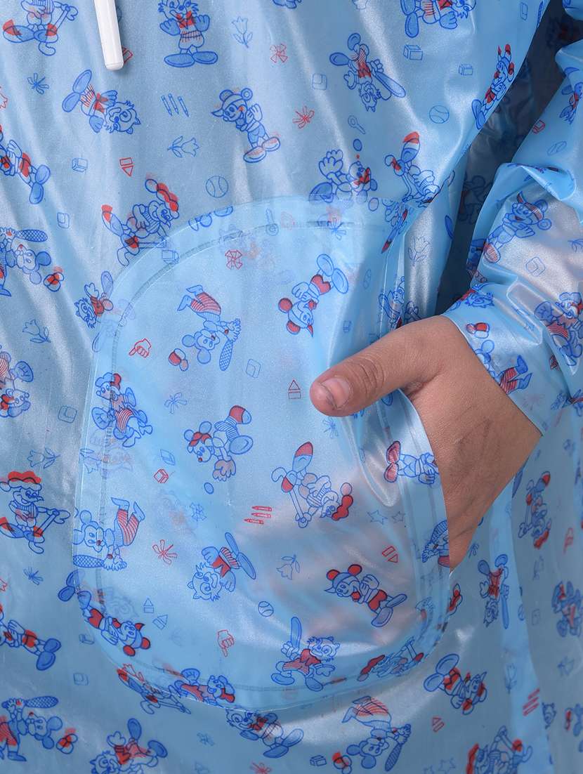 Kids Printed Long Sleeves Raincoat - 22557199 -  Standard Image - 4