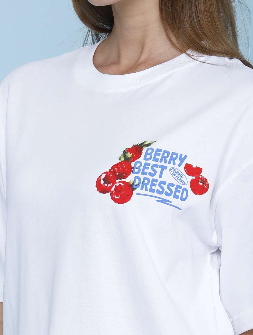 women printed short sleeves oversized t-shirt - 22557290 -  Standard Image - 1