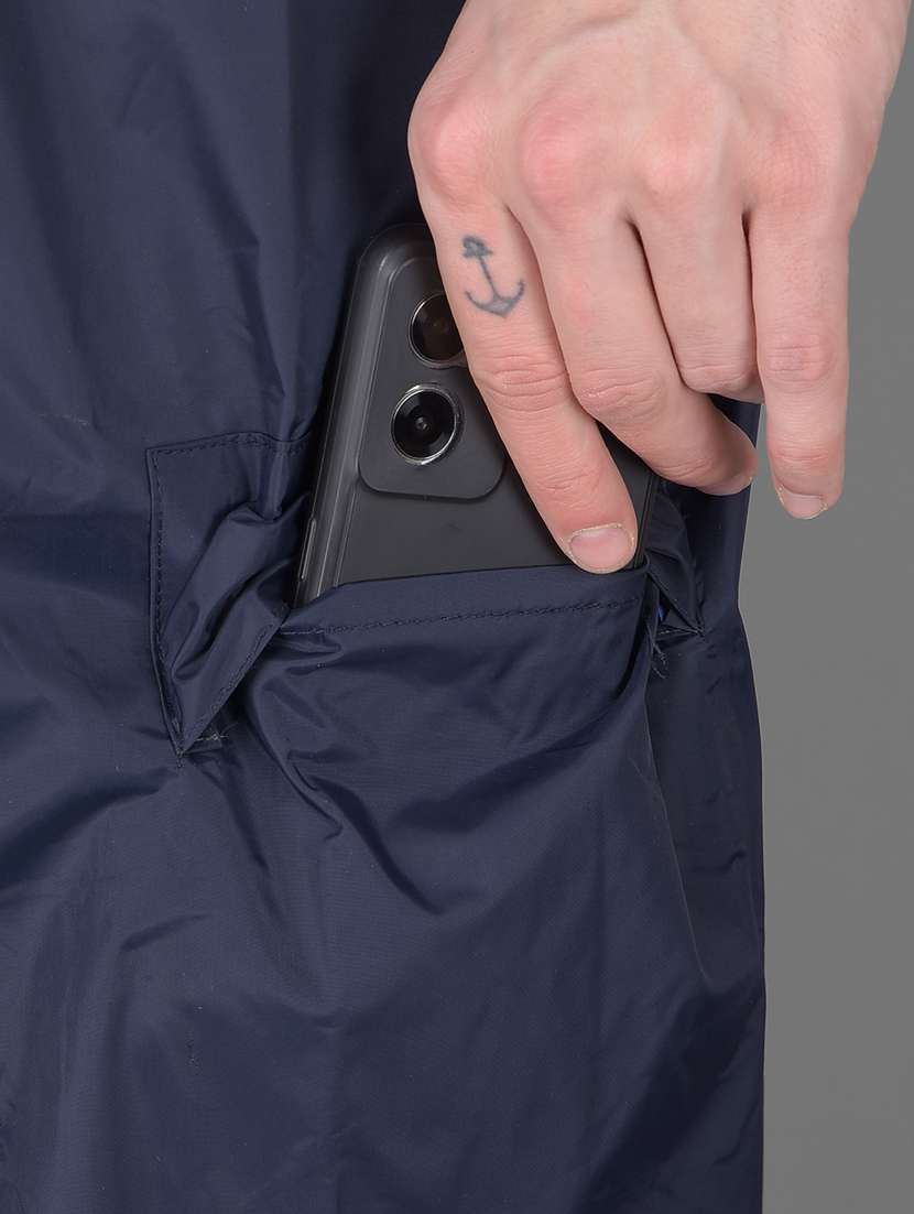 men solid long sleeve hooded raincoat - 22557294 -  Standard Image - 1