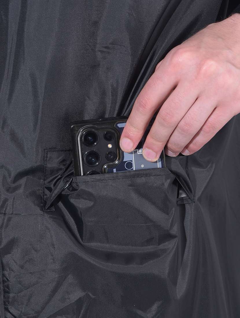 men solid long sleeve hooded raincoat - 22557298 -  Standard Image - 1