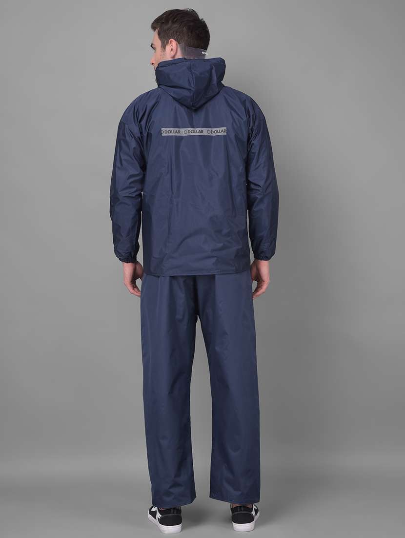 men solid long sleeve hooded rain suit set - 22557524 -  Standard Image - 4