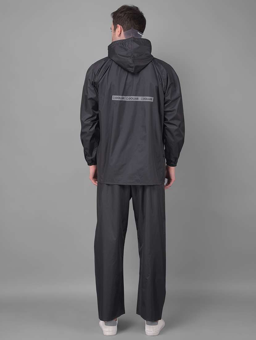 men solid long sleeve hooded rain suit set - 22557535 -  Standard Image - 4