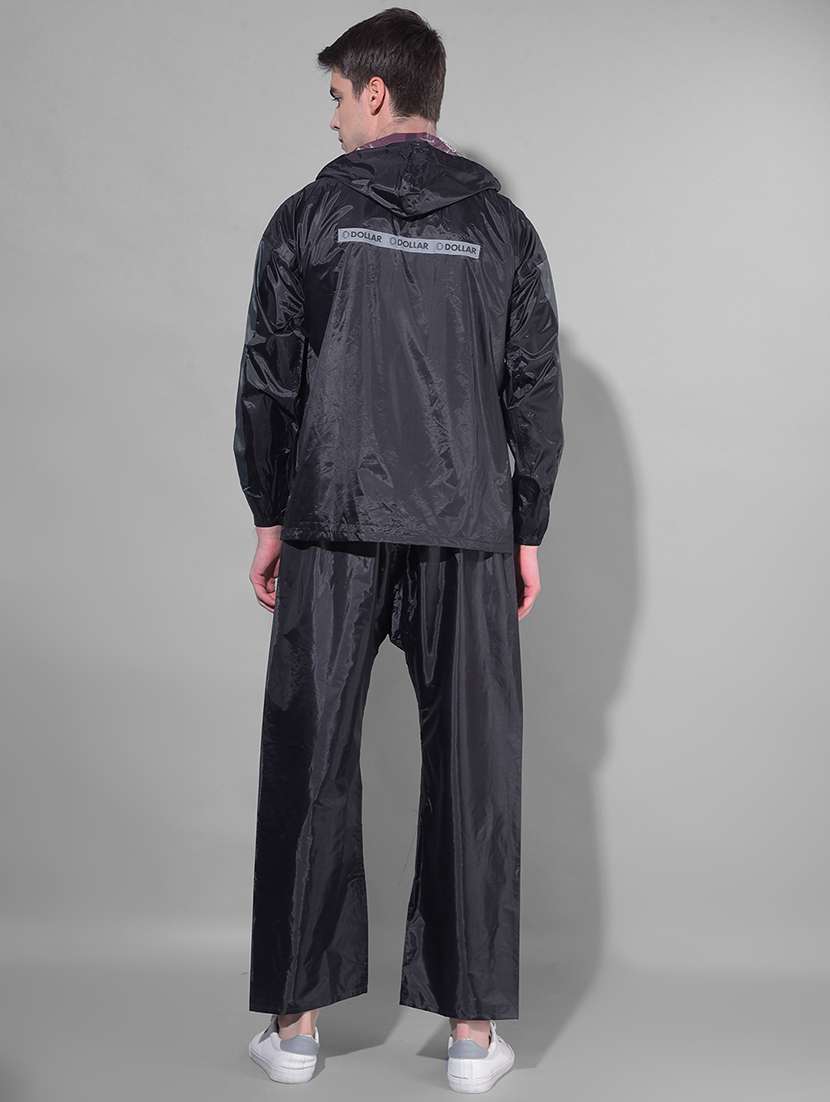 men solid long sleeve hooded rain suit set - 22557559 -  Standard Image - 4