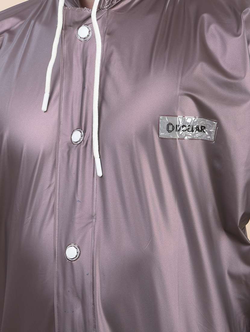 men solid long sleeve hooded raincoat - 22557639 -  Standard Image - 1