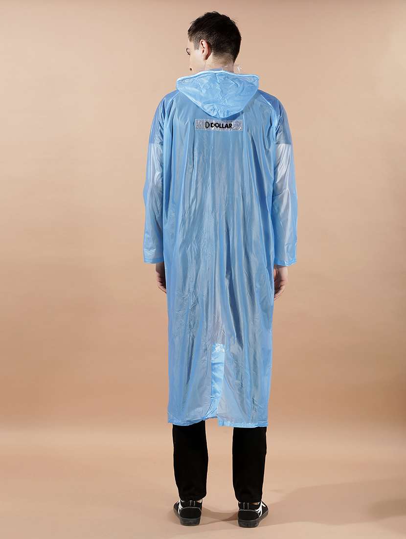 men solid long sleeve hooded raincoat - 22557643 -  Standard Image - 4