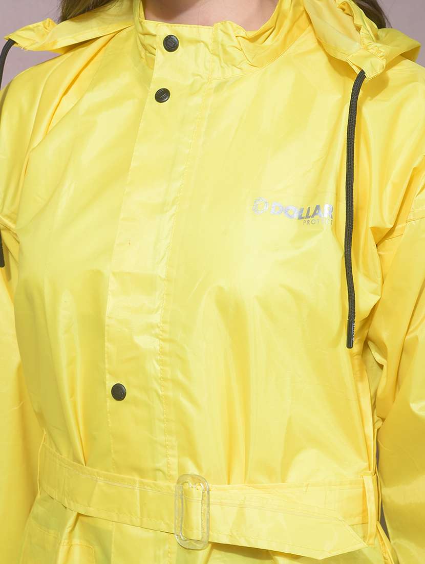 women solid long sleeves raincoat - 22557699 -  Standard Image - 1