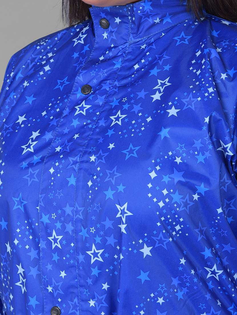 Women Printed Long Sleeves Raincoat - 22557700 -  Standard Image - 1