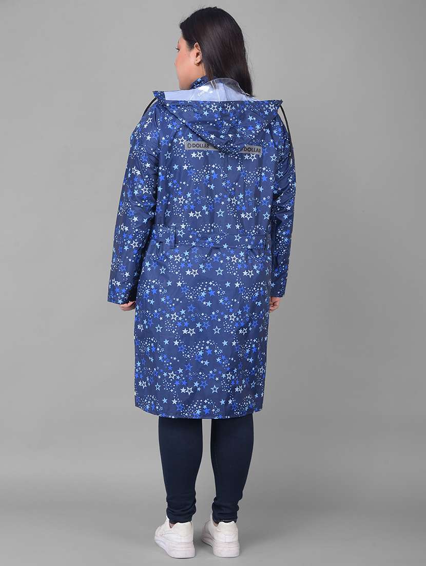 Women Printed Long Sleeves Raincoat - 22557701 -  Standard Image - 4