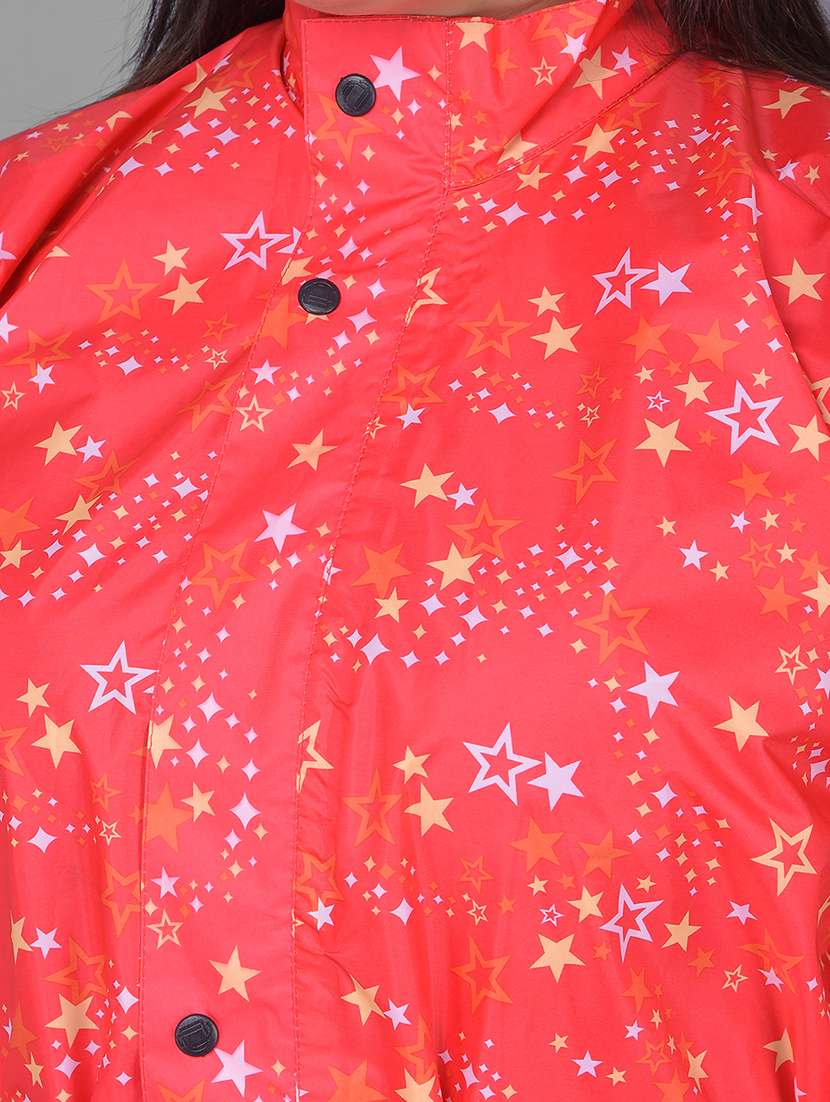 Women Printed Long Sleeves Raincoat - 22557703 -  Standard Image - 4