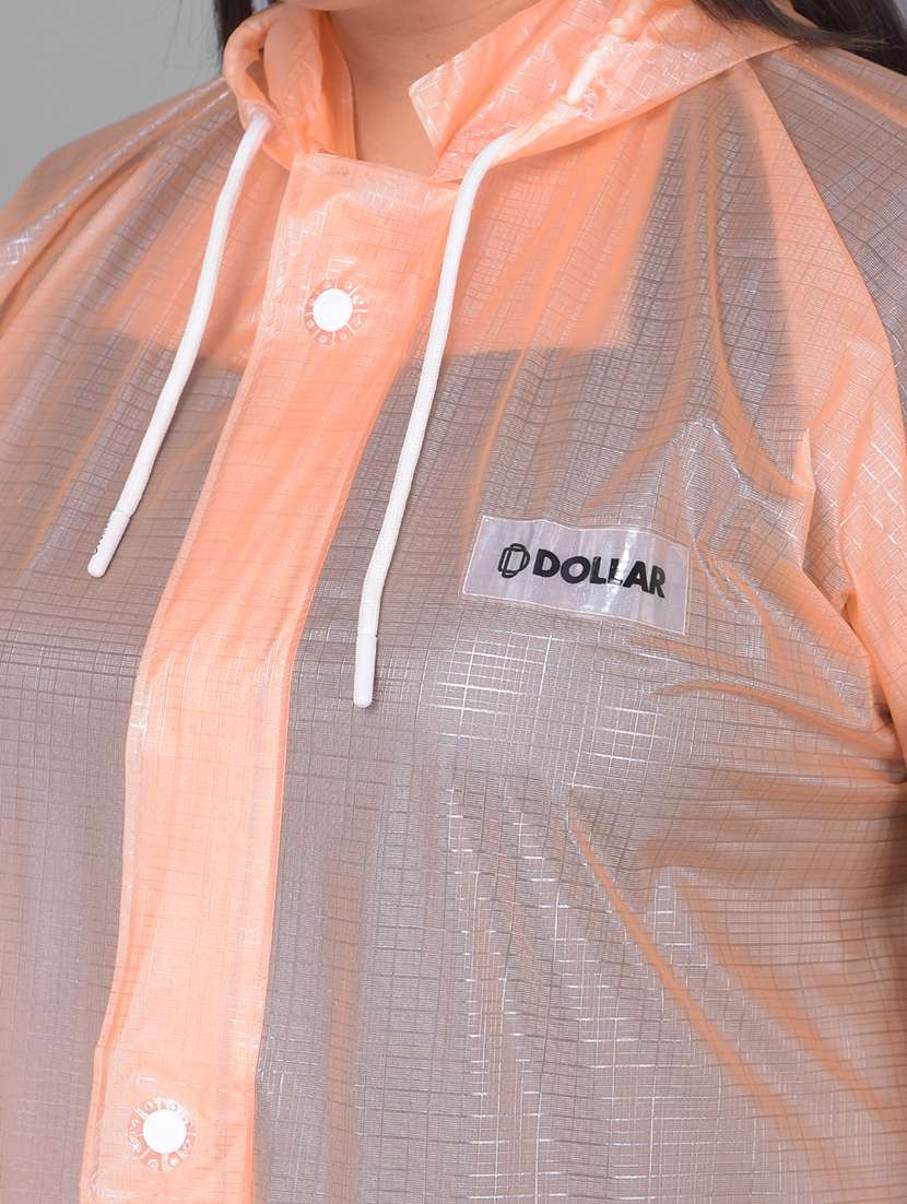 women self design long sleeves raincoat - 22557737 -  Standard Image - 1