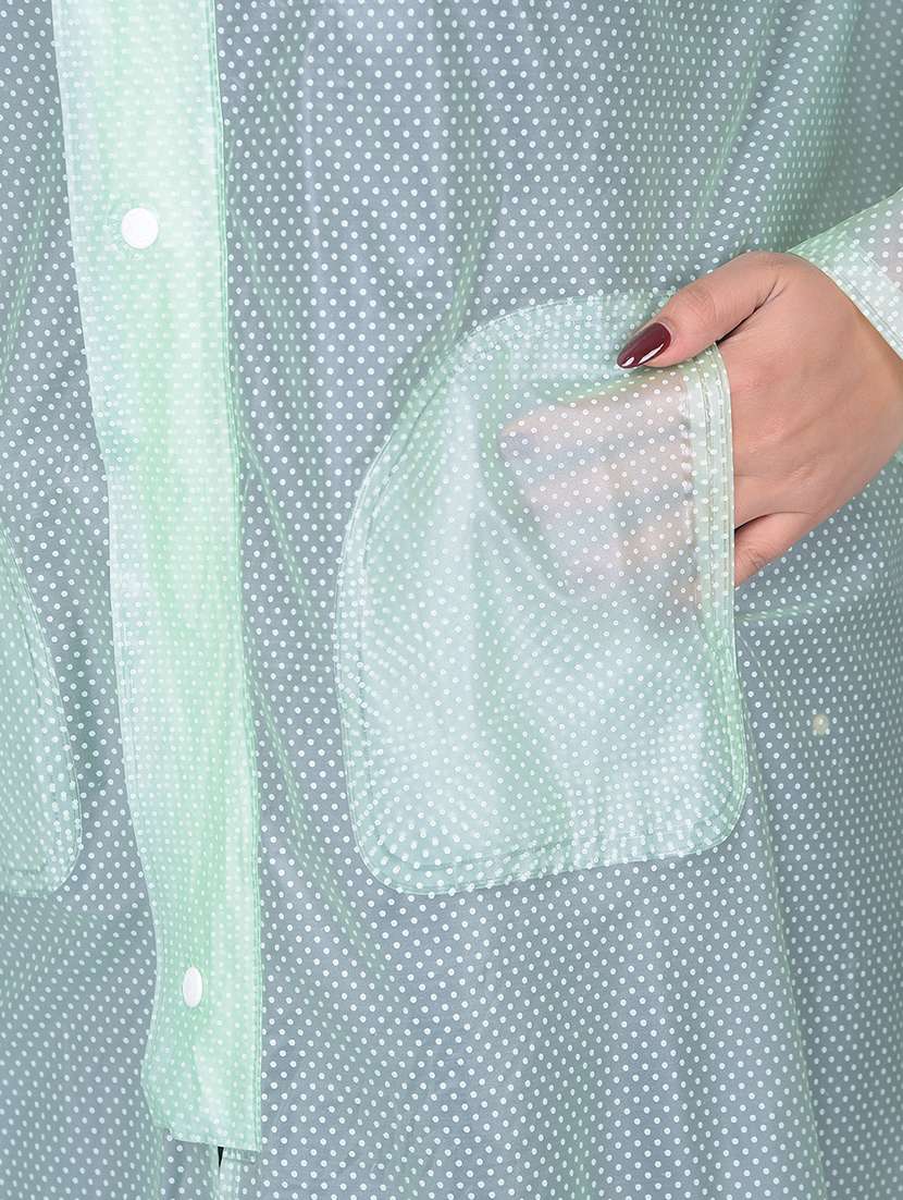 women printed long sleeves raincoat - 22557739 -  Standard Image - 4