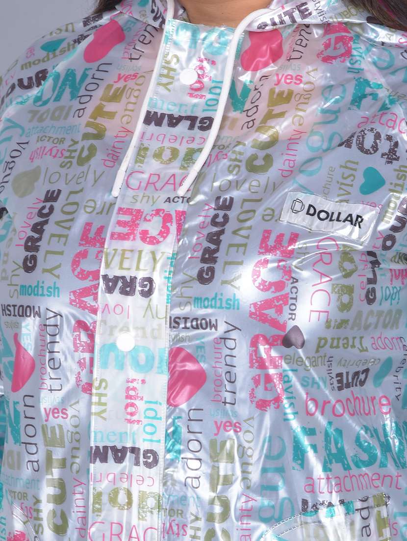 women printed long sleeves raincoat - 22557748 -  Standard Image - 4