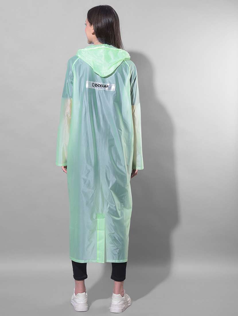women solid long sleeves raincoat - 22557751 -  Standard Image - 4