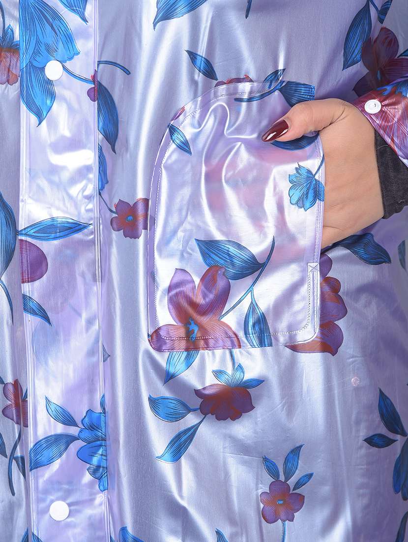 women printed long sleeves raincoat - 22557778 -  Standard Image - 1
