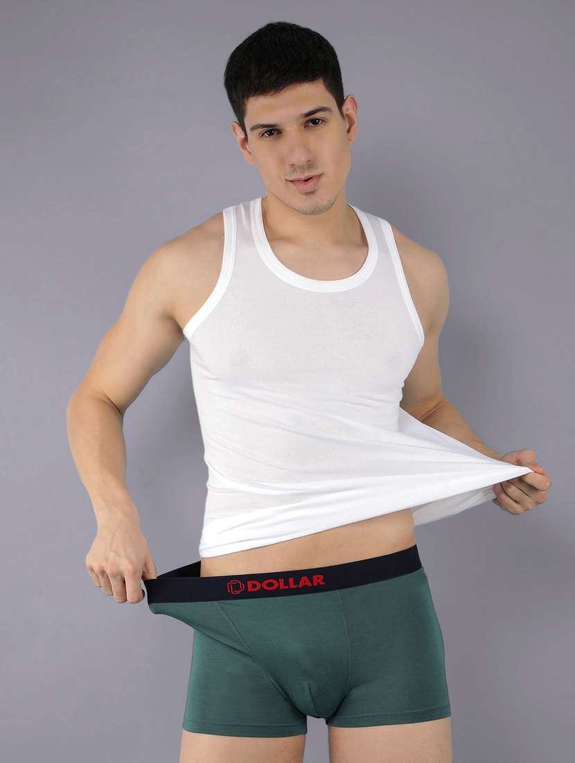 men pack of 5 solid sleeveless vest - 22557927 -  Standard Image - 1