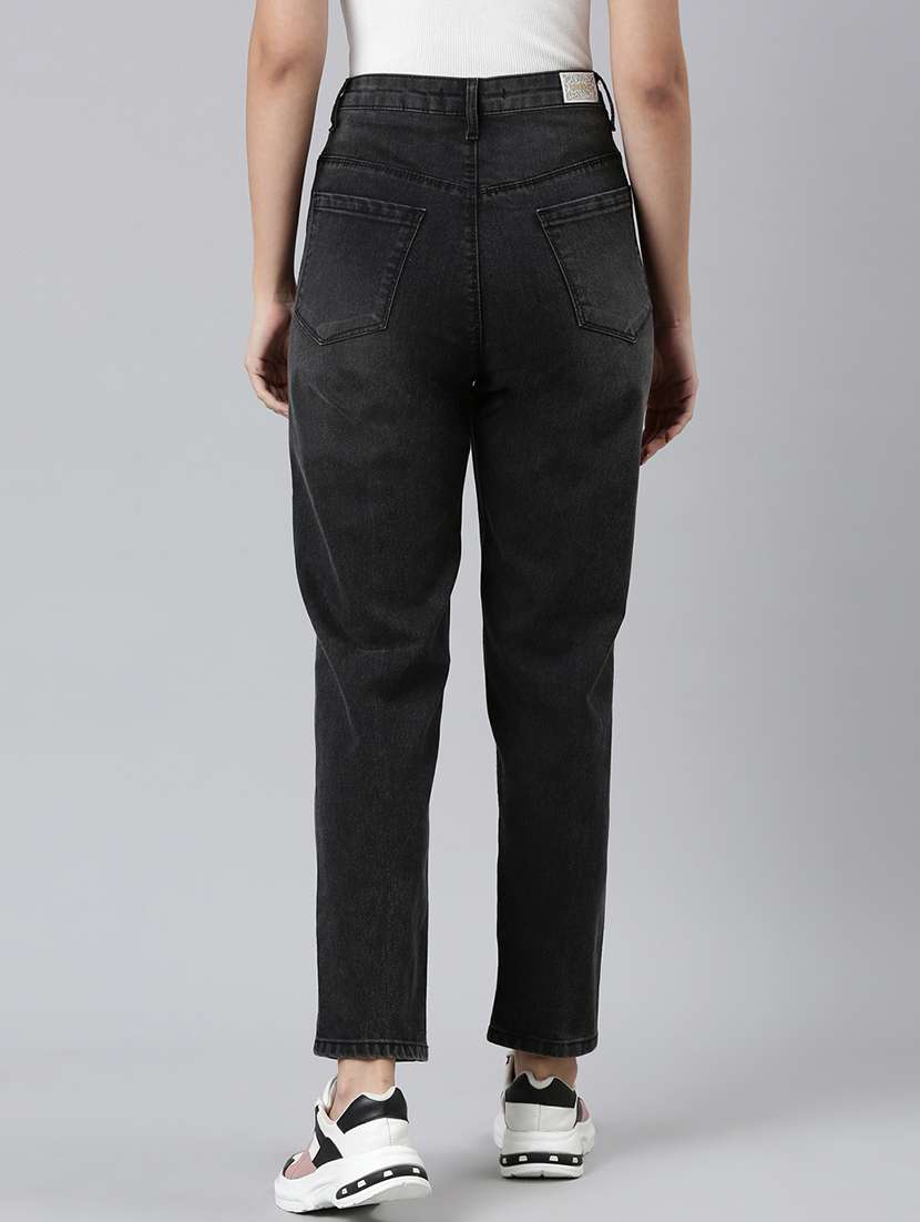 women distressed straight fit jeans - 22558215 -  Standard Image - 4