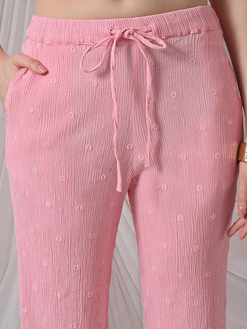 Women Embroidered Mid Rise Straight Trouser - 22558266 -  Standard Image - 1