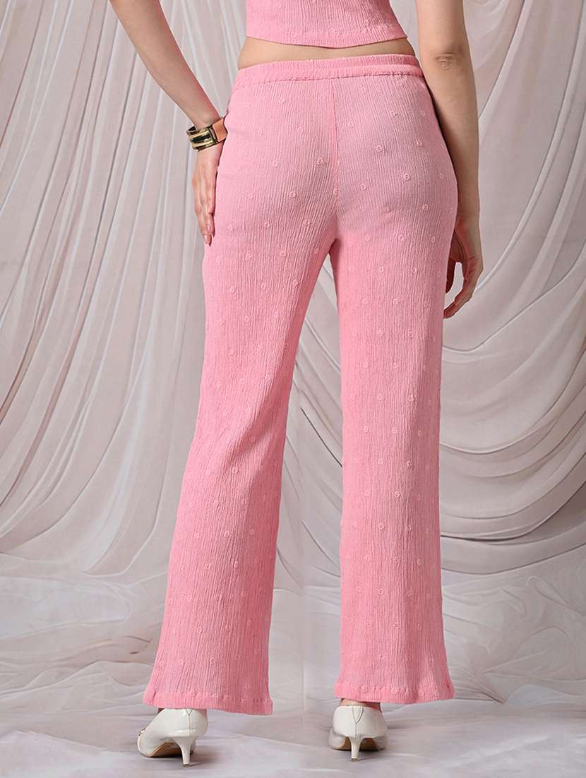 Women Embroidered Mid Rise Straight Trouser - 22558266 -  Standard Image - 4