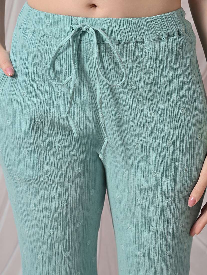 Women Embroidered Mid Rise Straight Trouser - 22558269 -  Standard Image - 1