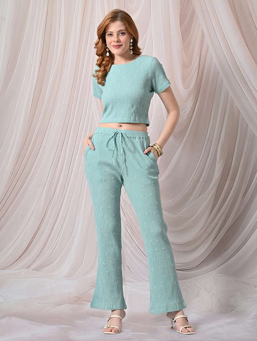 Women Embroidered Mid Rise Straight Trouser - 22558269 -  Standard Image - 6